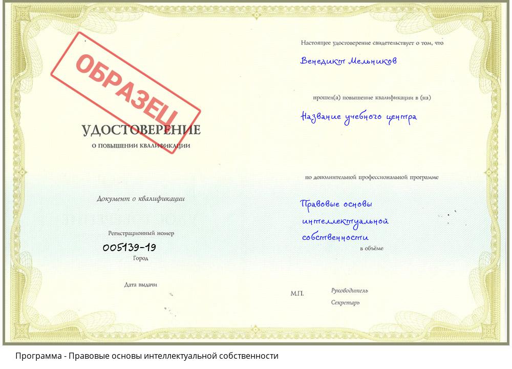 Правовые основы интеллектуальной собственности Новороссийск