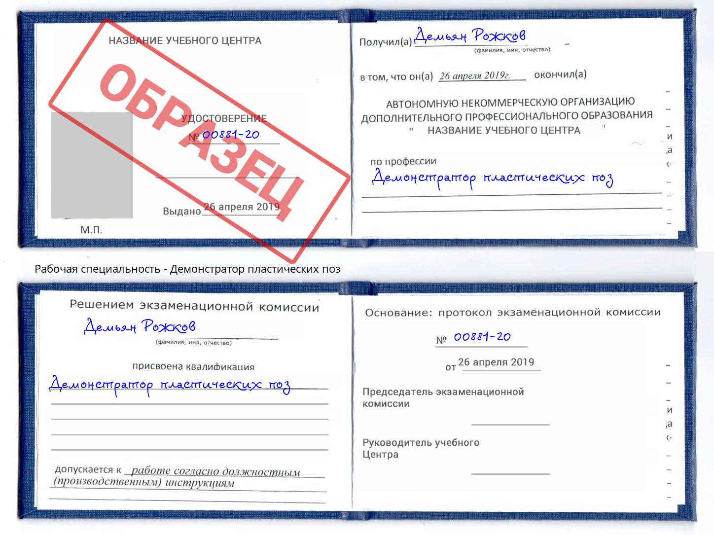 Демонстратор пластических поз Новороссийск